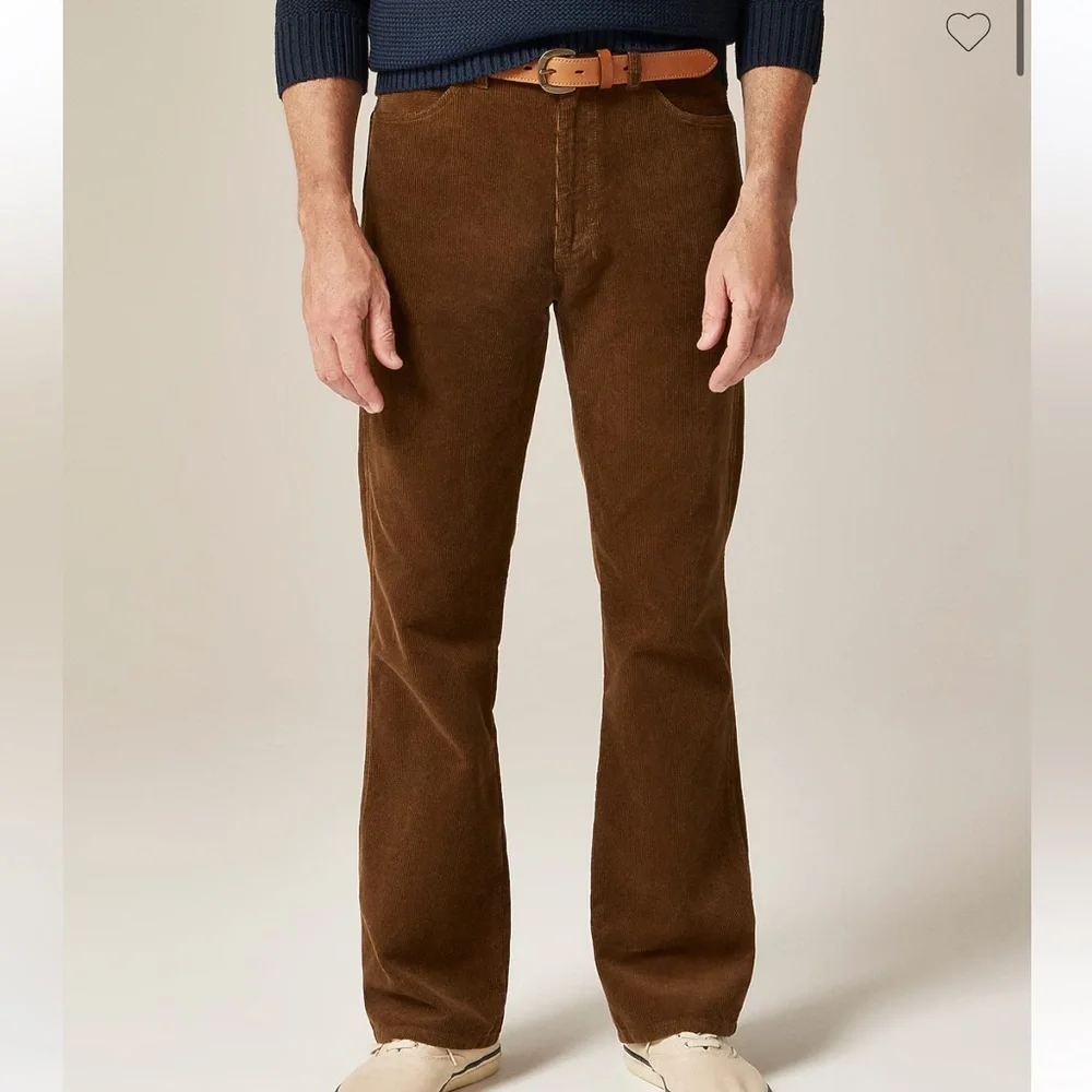 J crew golden chestnut Bootcut 11-wale corduroy jean 36 x 32